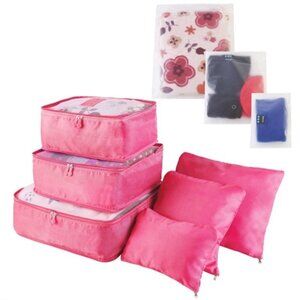 9Pcs Clothes Storage Bags Water-Resistant Travel Luggage Organizer Clothing Pack